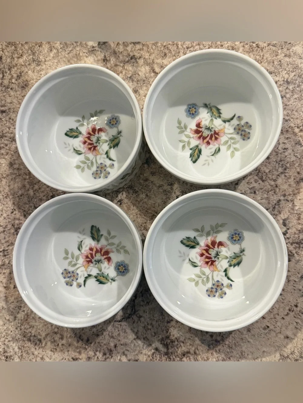 Vintage Andrea by Sadek Buckingham Pattern, set of 4 Ramekins 8805